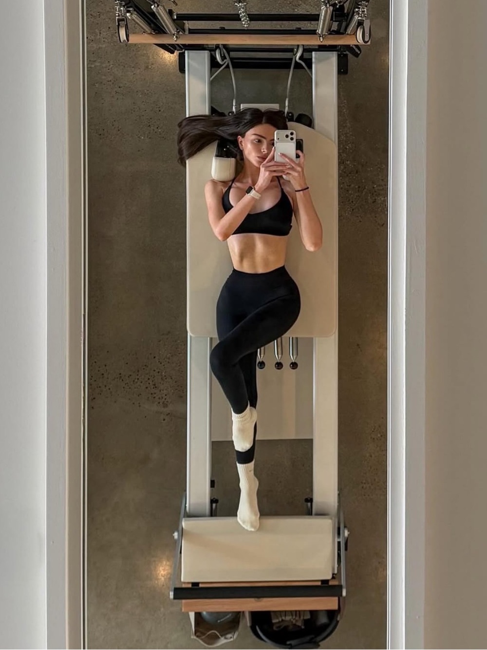 NWT CSB x Isabelle Mathers Seamless Compression Leggings in Black Size XL